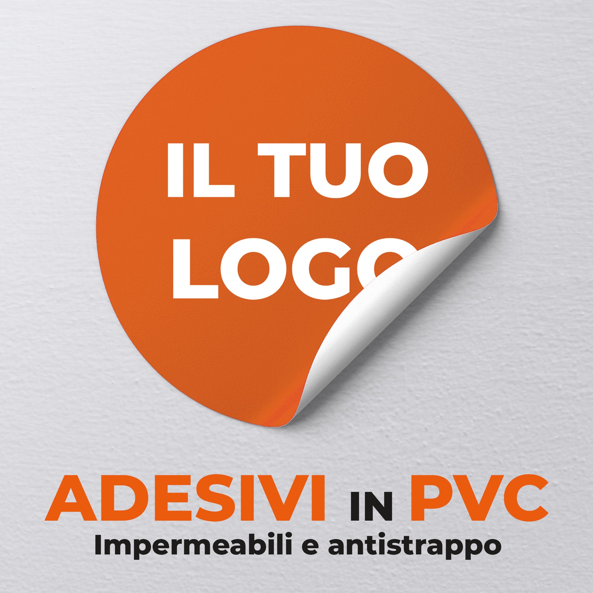 100 Adesivi personalizzati in PVC