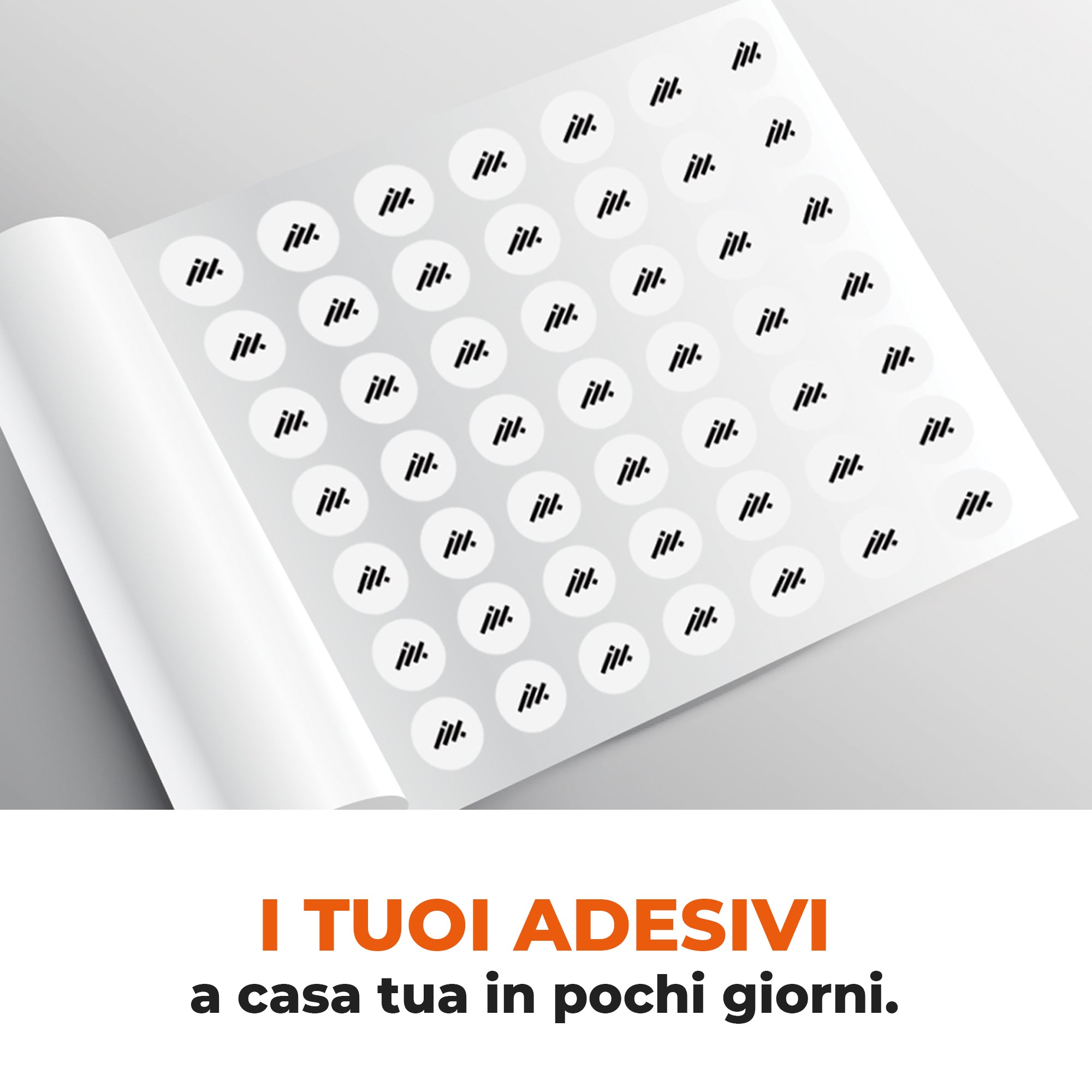 100 Adesivi personalizzati in PVC