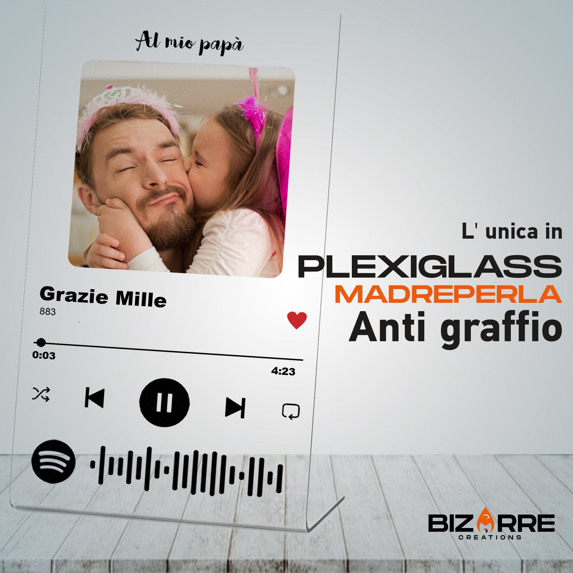 Targa Spotify Personalizzata