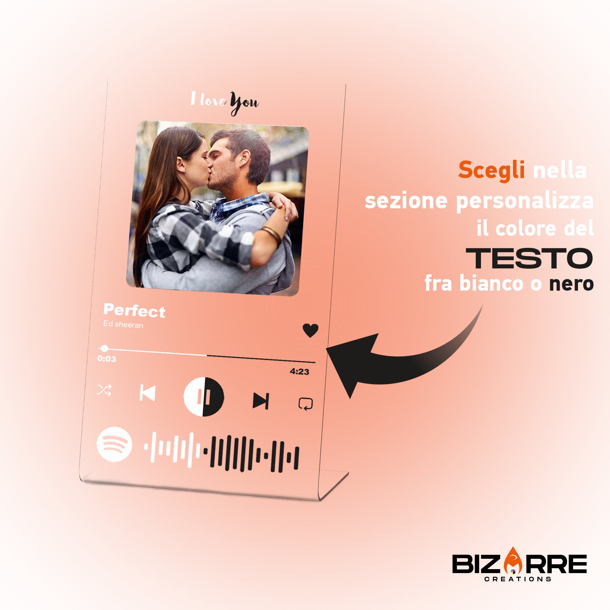 Targa Spotify Personalizzata