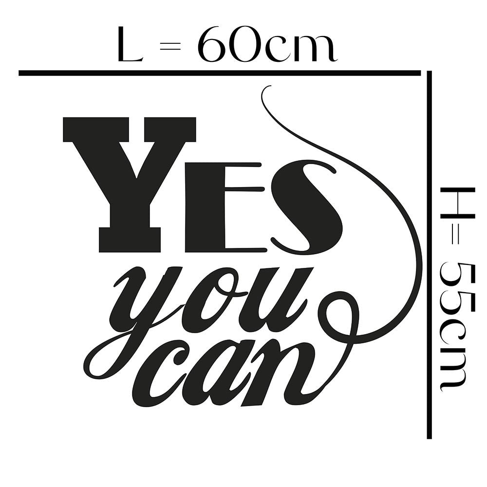 Adesivo Murale - Yes You Can